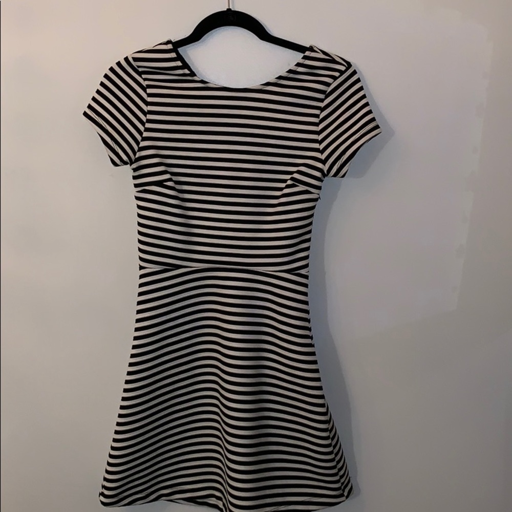 Striped a line dress